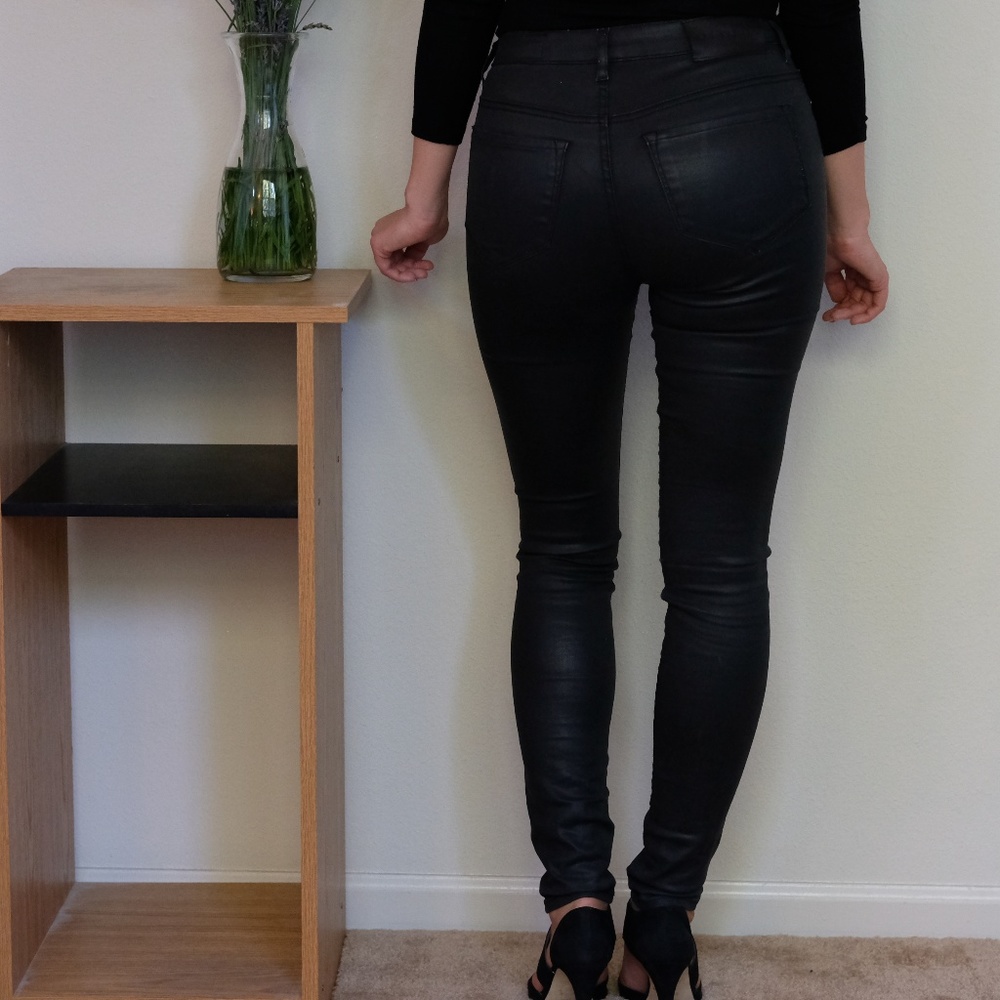 Allsaints Stilt High Waisted Skinny Jeans  Laquer